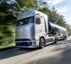 Mit dem Mercedes-Benz GenH2 Truck präsentiert Daimler Trucks sein Konzept für ein brennstoffzellenbetriebenes Langstreckenfahrzeug.