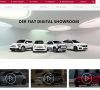 Online-Seite von FCA mit dem Showroom von Fiat